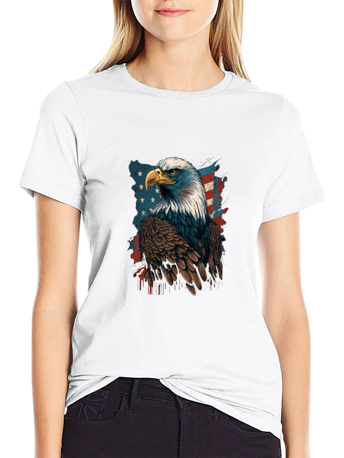 American Eagle Patriotic Graphic Tee