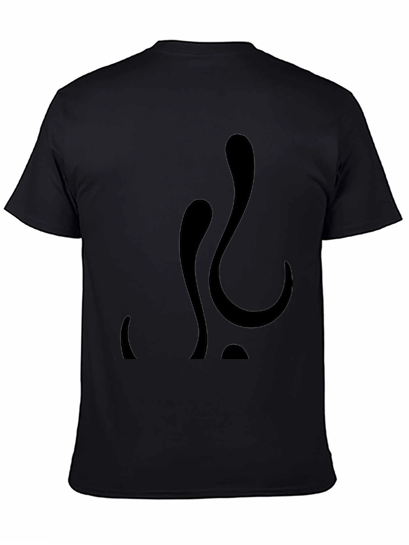 Abstract Black Graphic Tee - Modern Casual Style