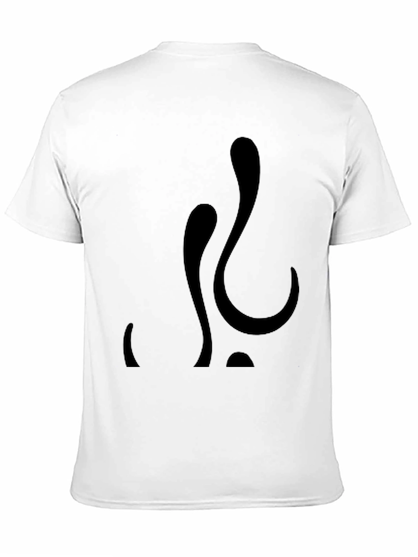 Abstract Black Graphic Tee - Modern Casual Style