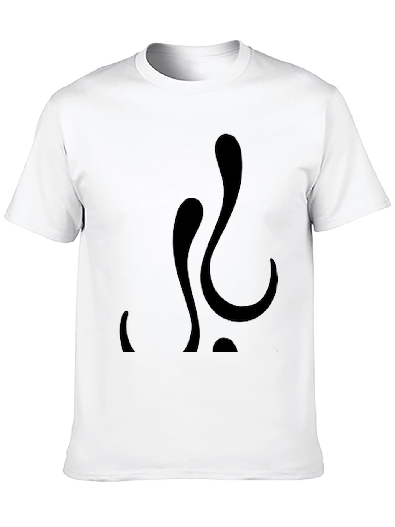 Abstract Black Graphic Tee - Modern Casual Style