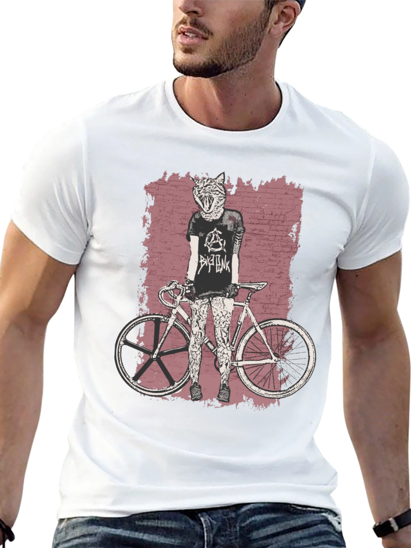 Bike Punk Graphic T-Shirt