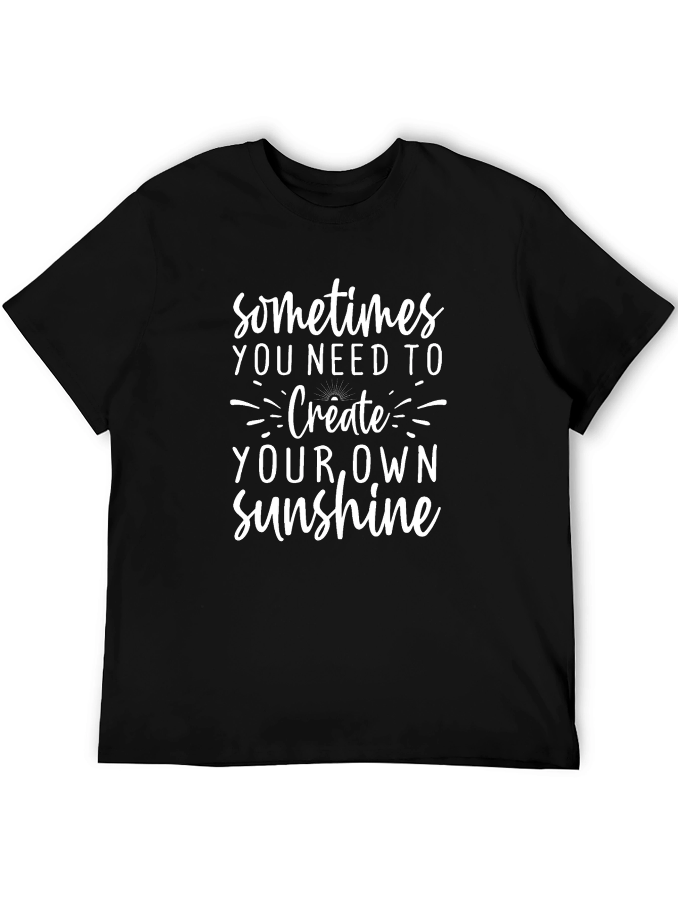 Create Your Own Sunshine Graphic Tee - Black
