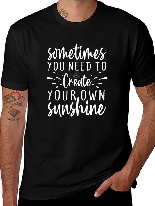 Create Your Own Sunshine Graphic Tee - Black