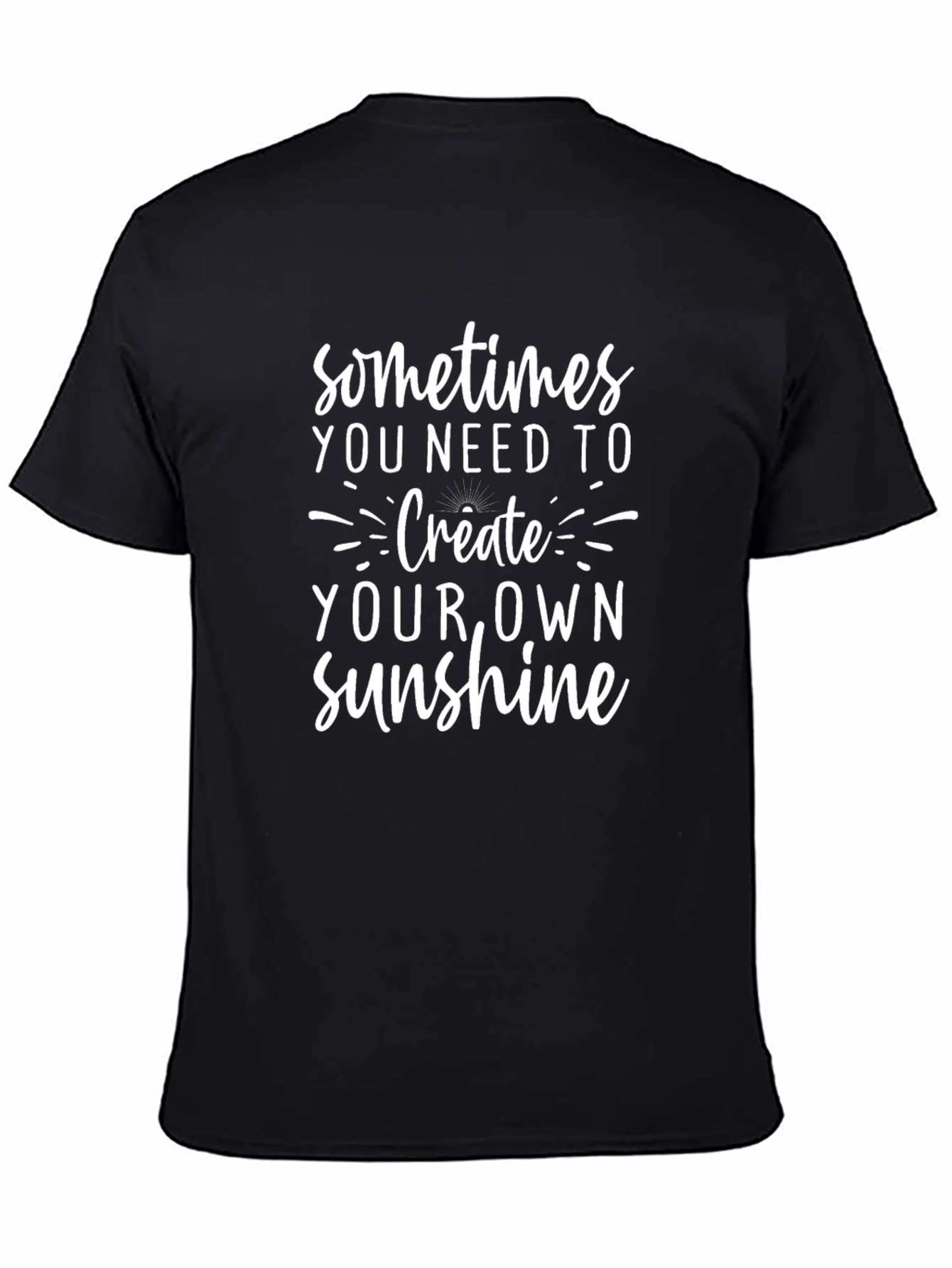 Create Your Own Sunshine Graphic Tee - Black