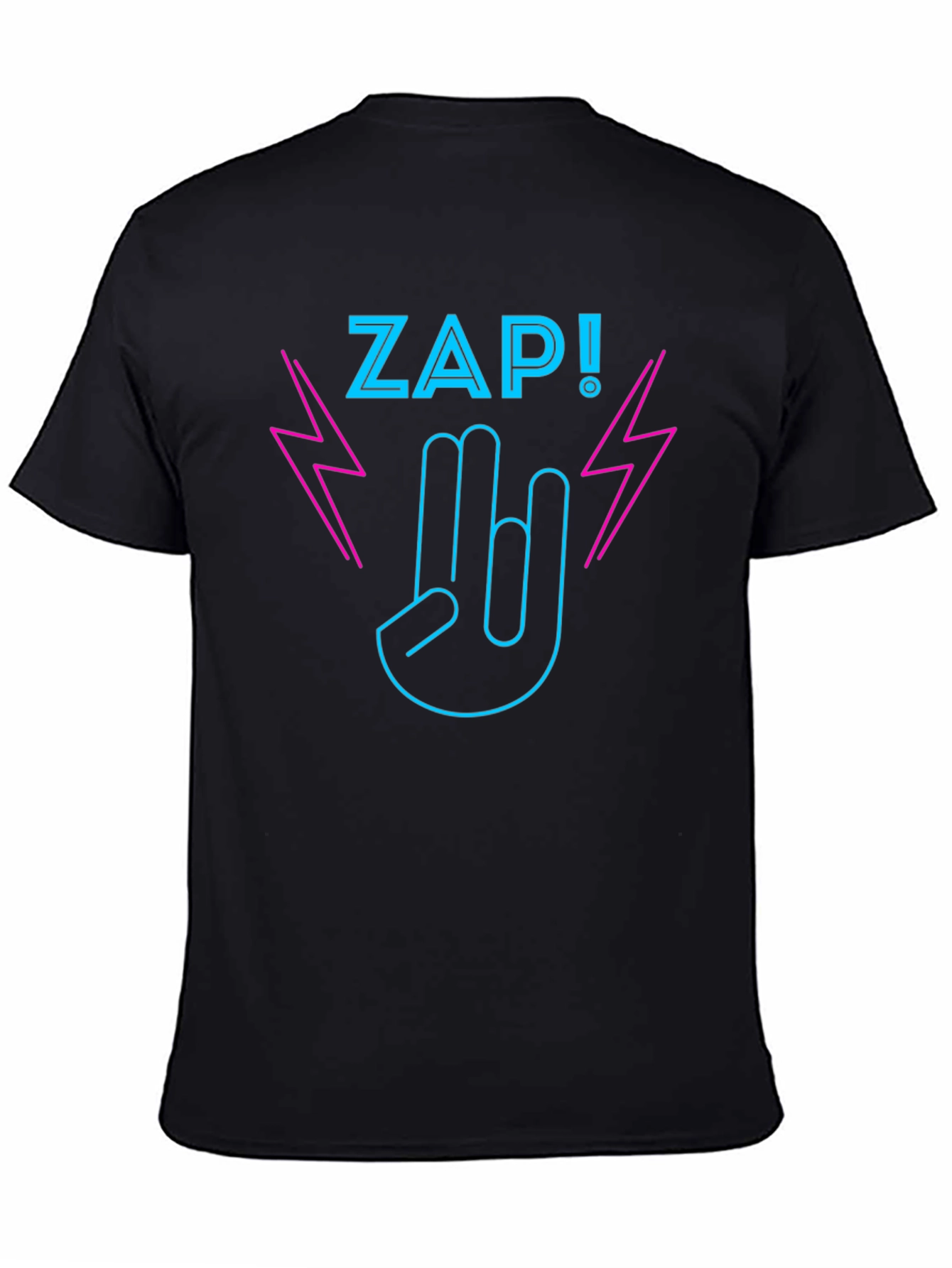 ZAP! Graphic T-Shirt - Rock On Neon Design