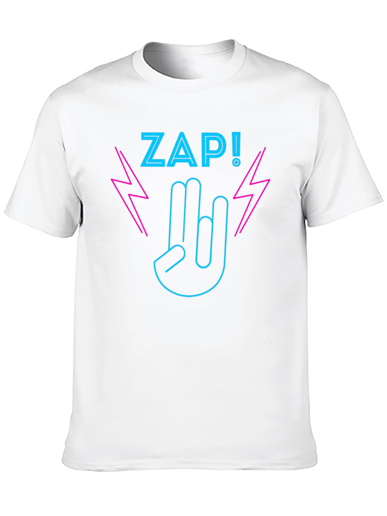 ZAP! Graphic T-Shirt - Rock On Neon Design