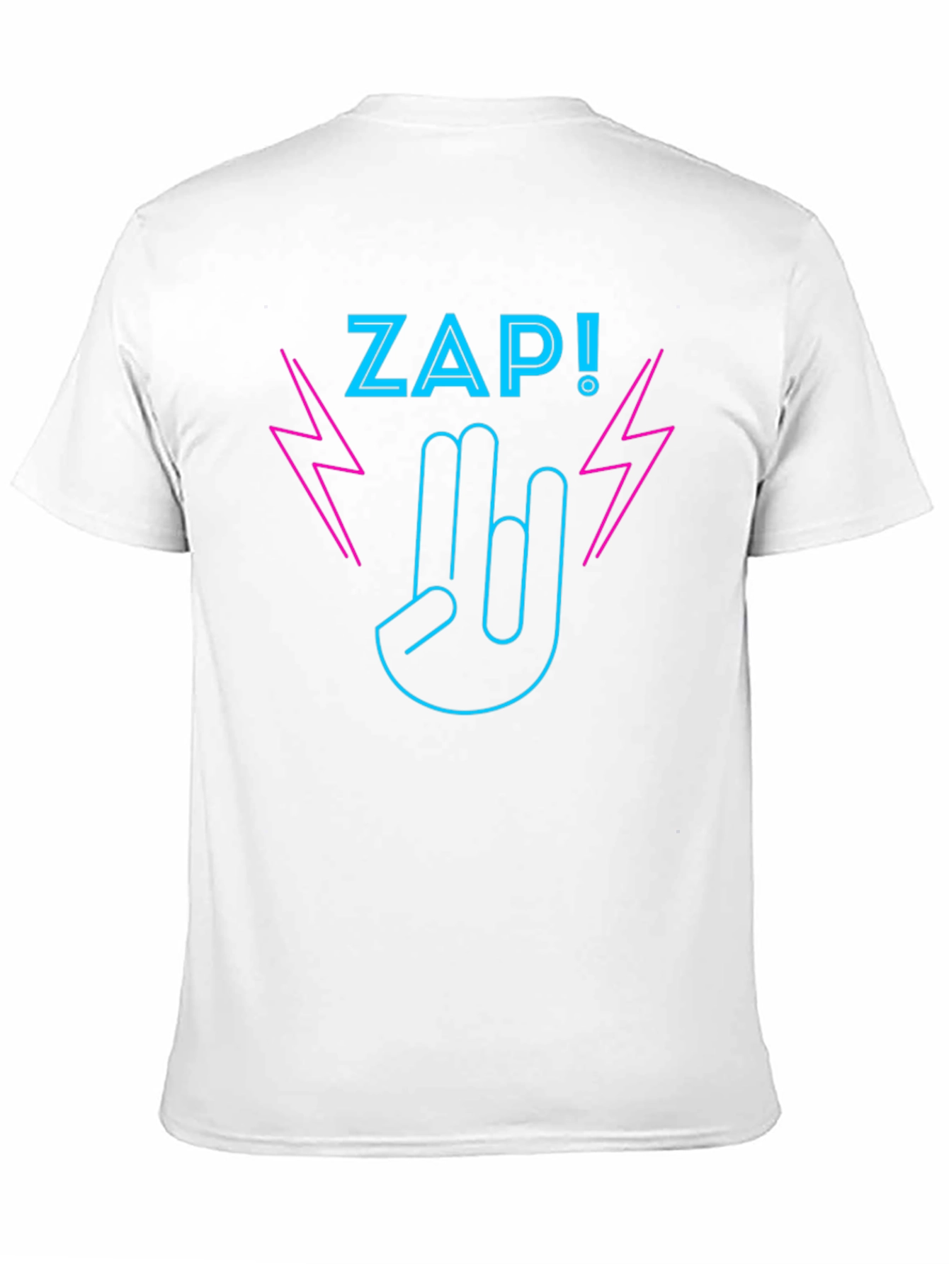 ZAP! Graphic T-Shirt - Rock On Neon Design