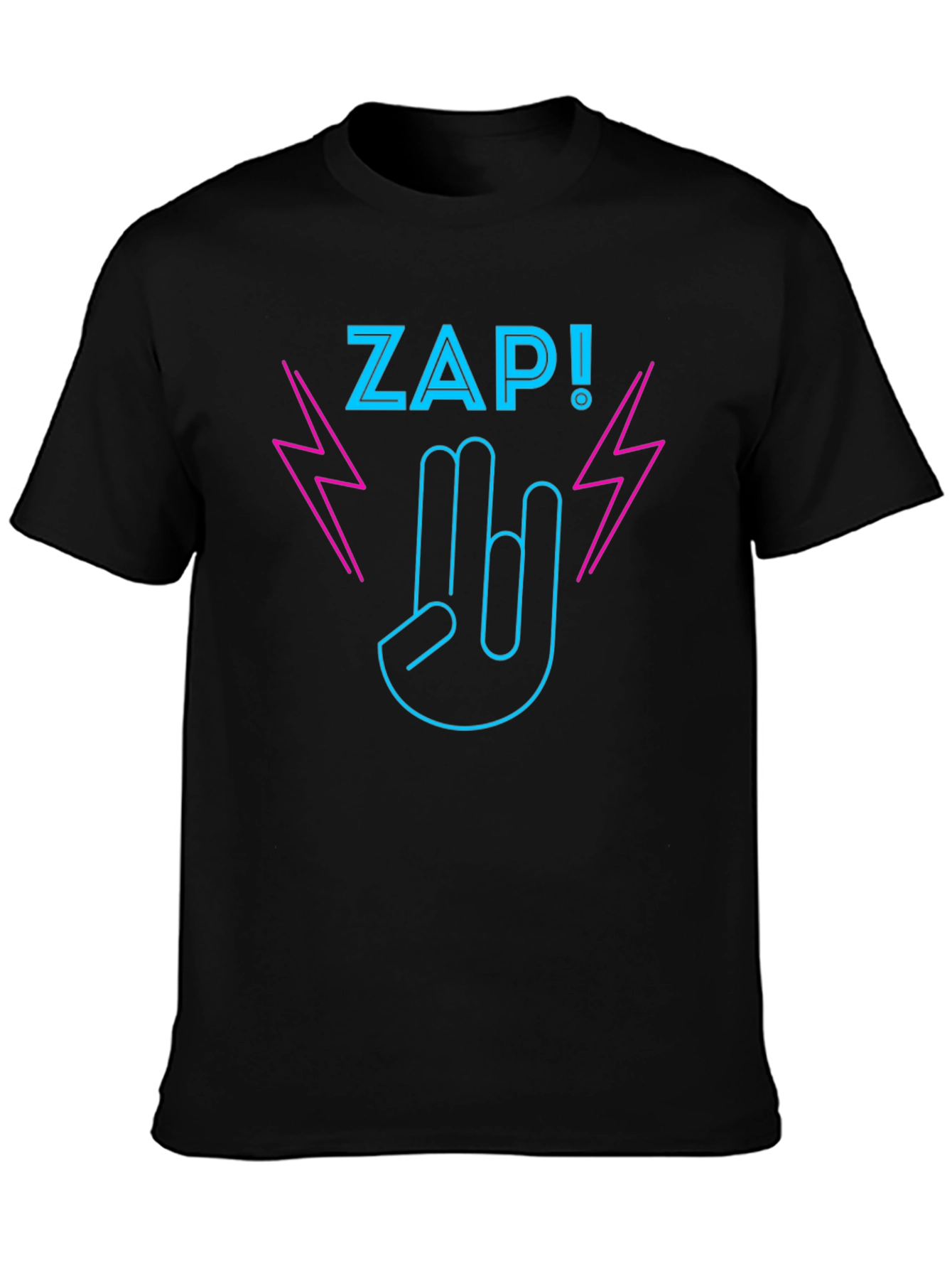 ZAP! Graphic T-Shirt - Rock On Neon Design