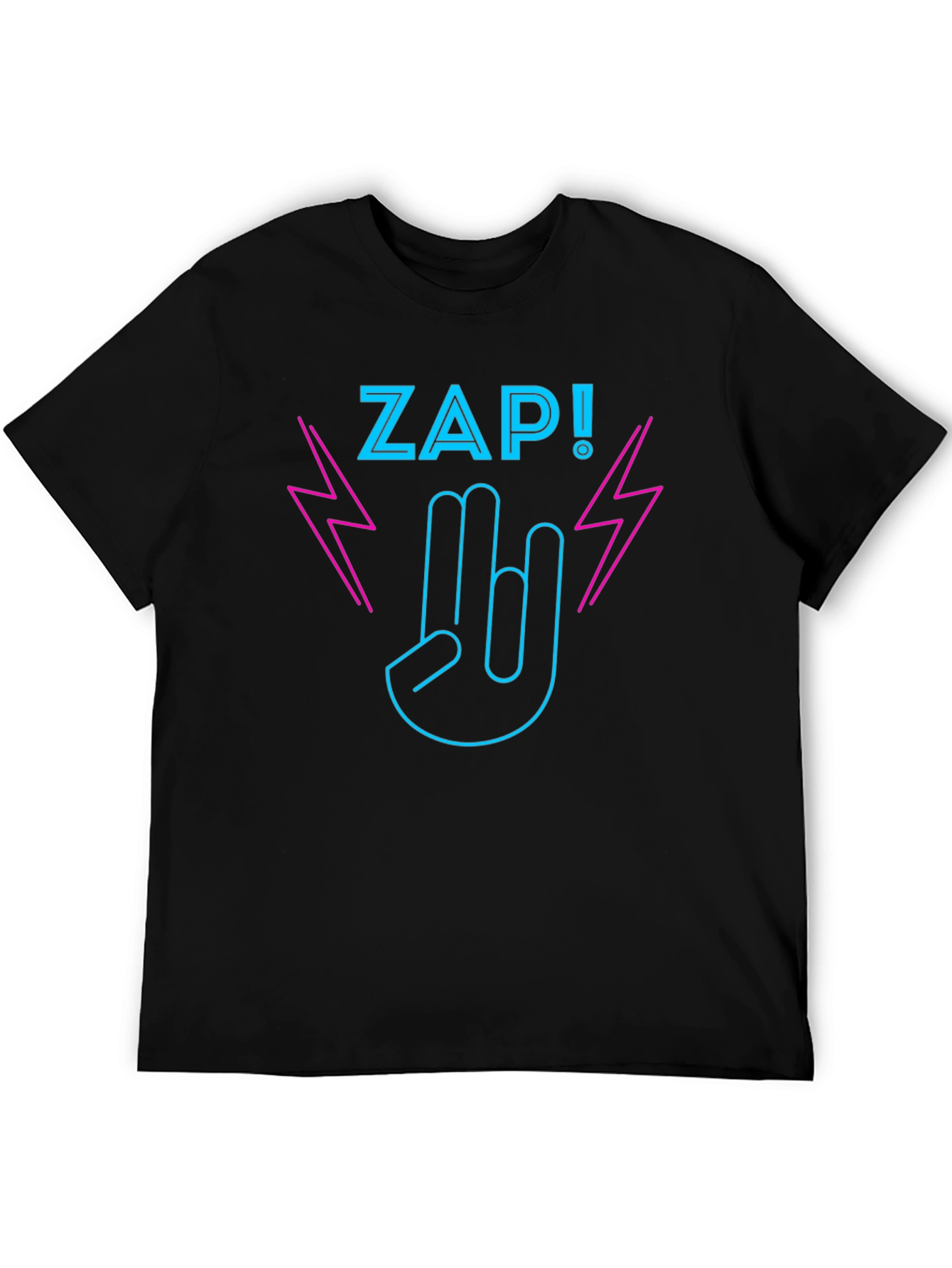 ZAP! Graphic T-Shirt - Rock On Neon Design