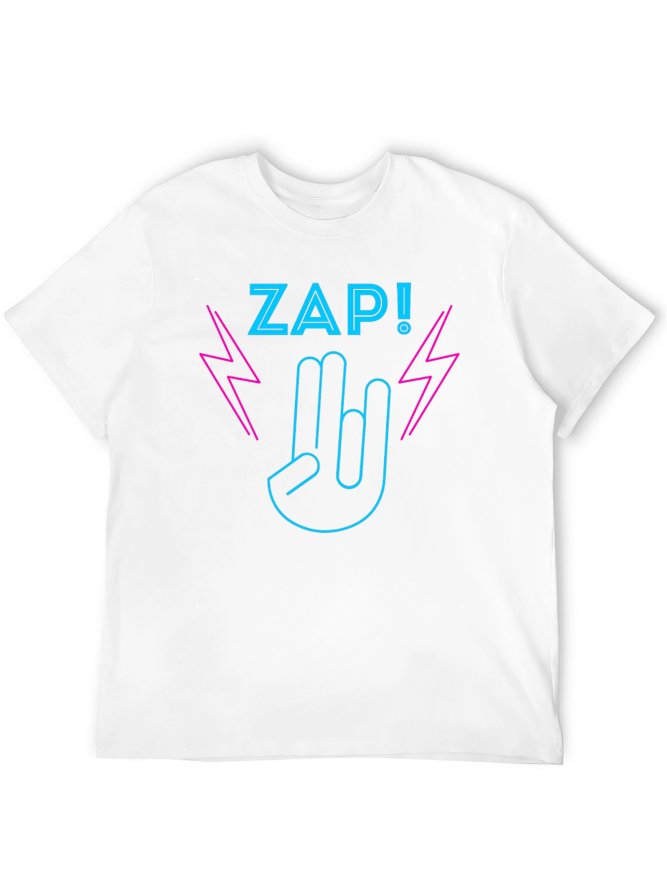 ZAP! Graphic T-Shirt - Rock On Neon Design