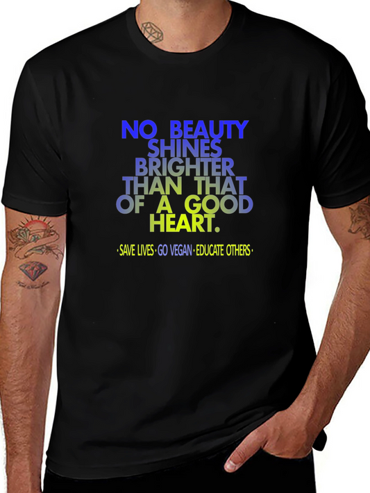 Vegan Good Heart T-Shirt: Save Lives Go Vegan