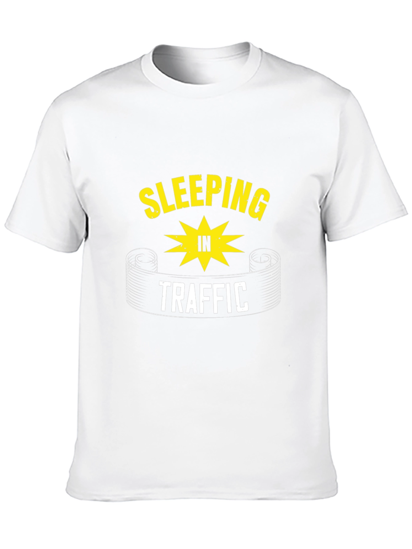 Sleeping In Traffic Graphic Tee - Black Cotton T-Shirt