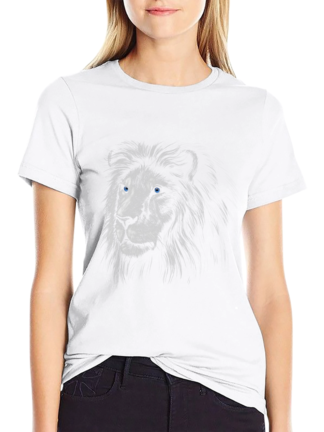 Lion Graphic Tee - Bold Animal Print