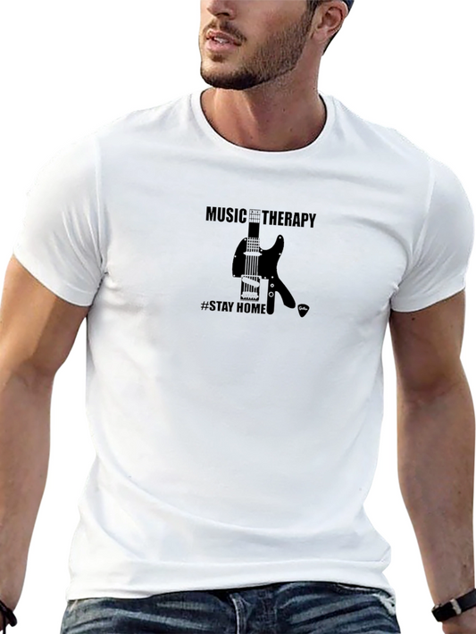 Music Therapy T-Shirt - Stay Home & Play!