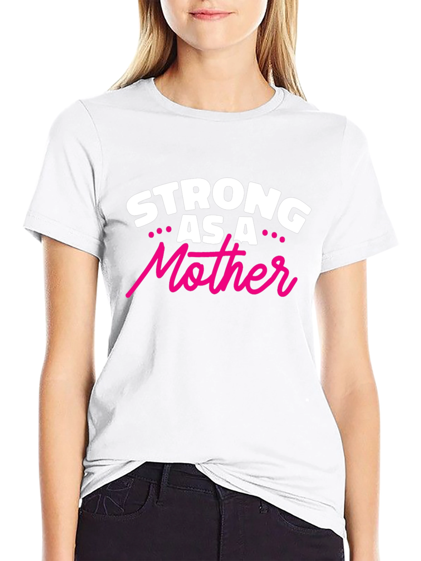 Strong As A Mother Tee - Black