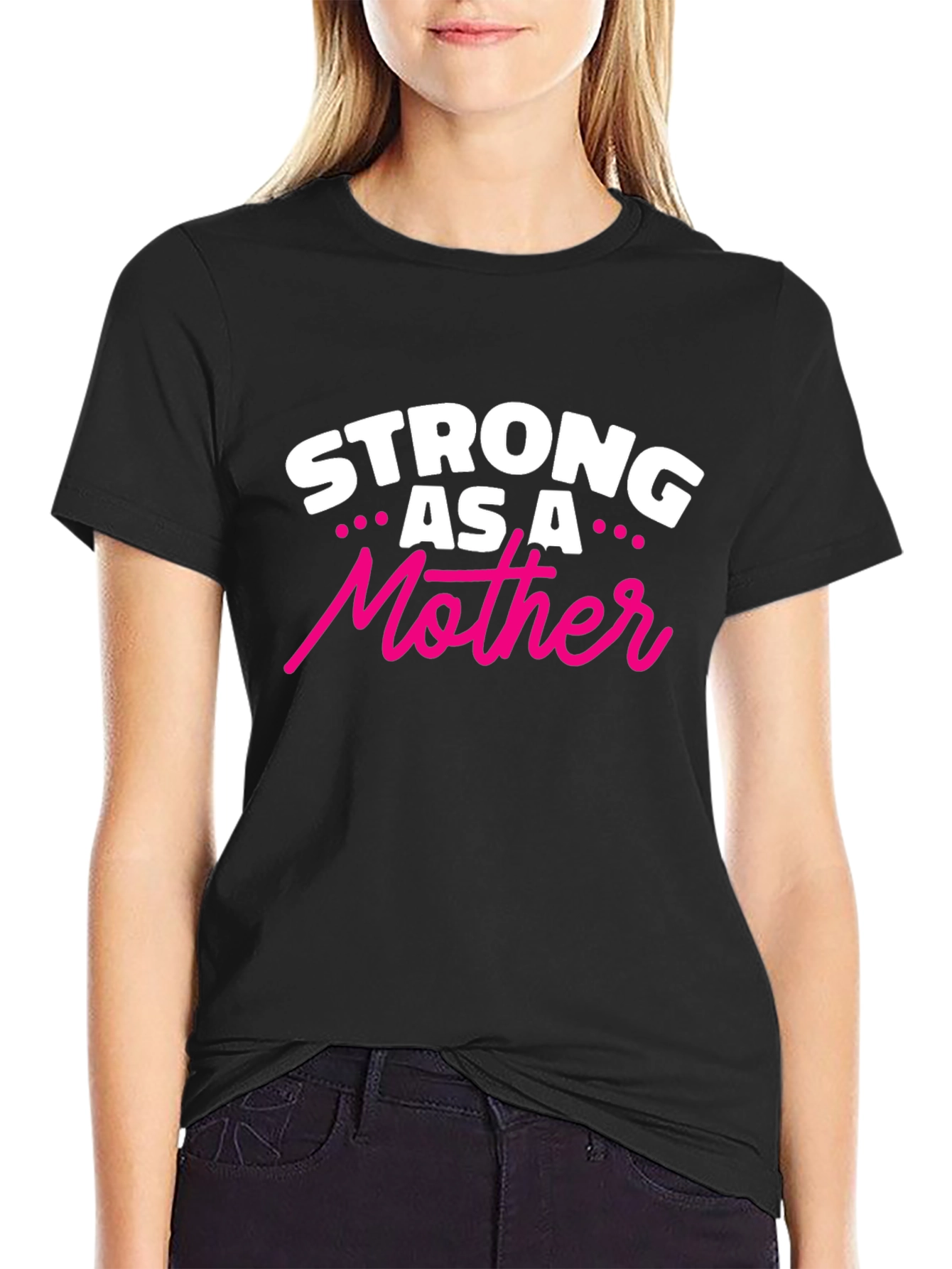 Strong As A Mother Tee - Black