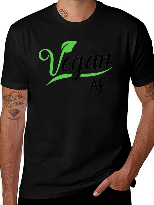 Vegan AF Black T-Shirt - Stylish & Trendy