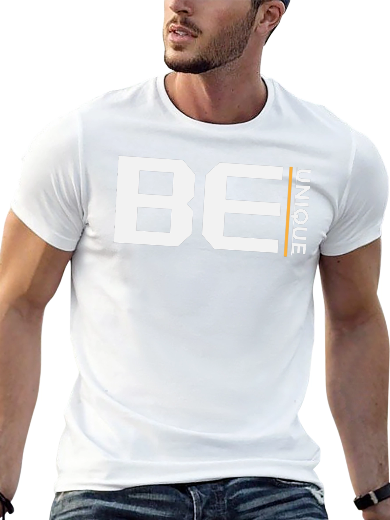 Be Unique Graphic Tee - Black
