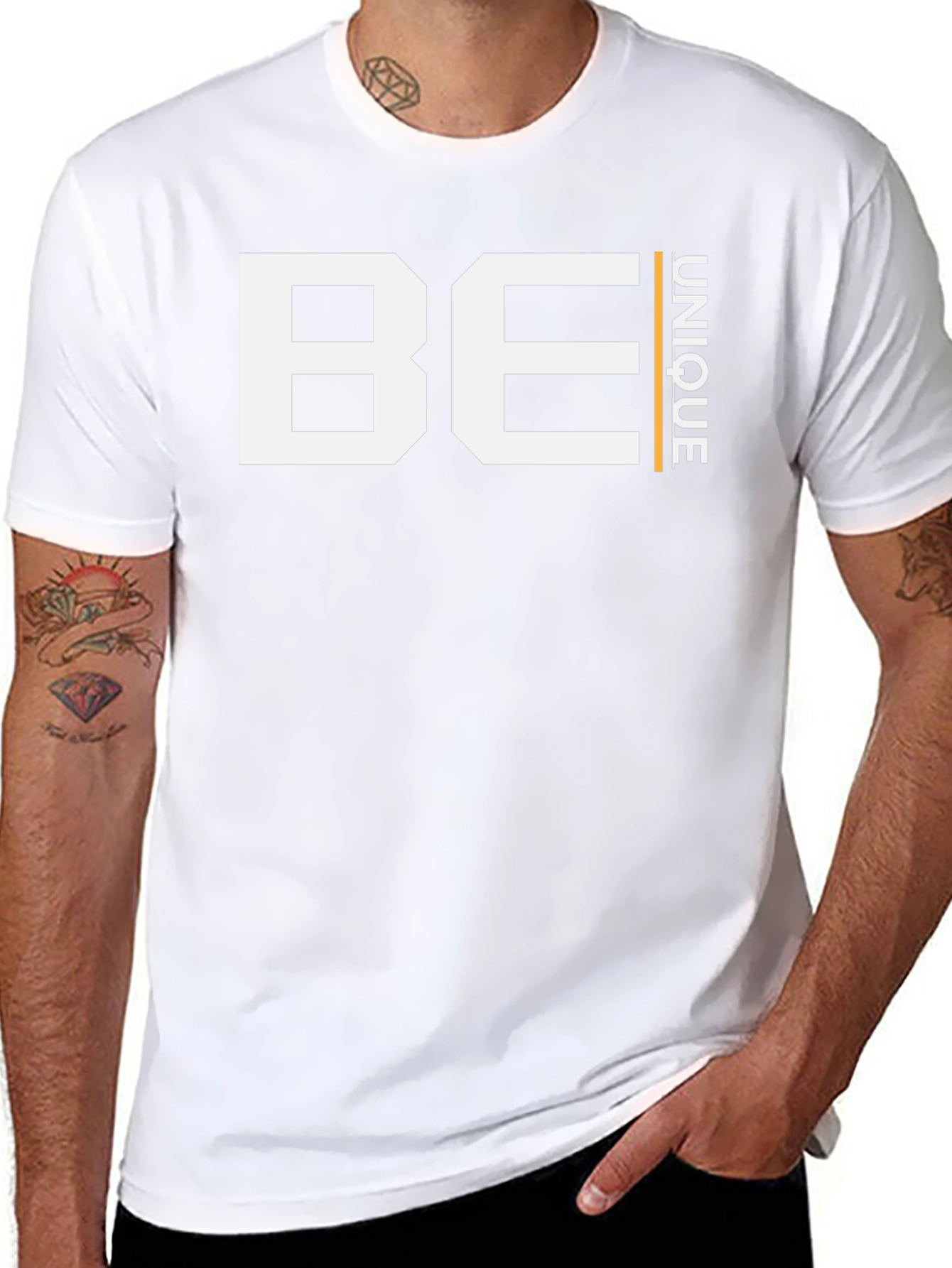 Be Unique Graphic Tee - Black