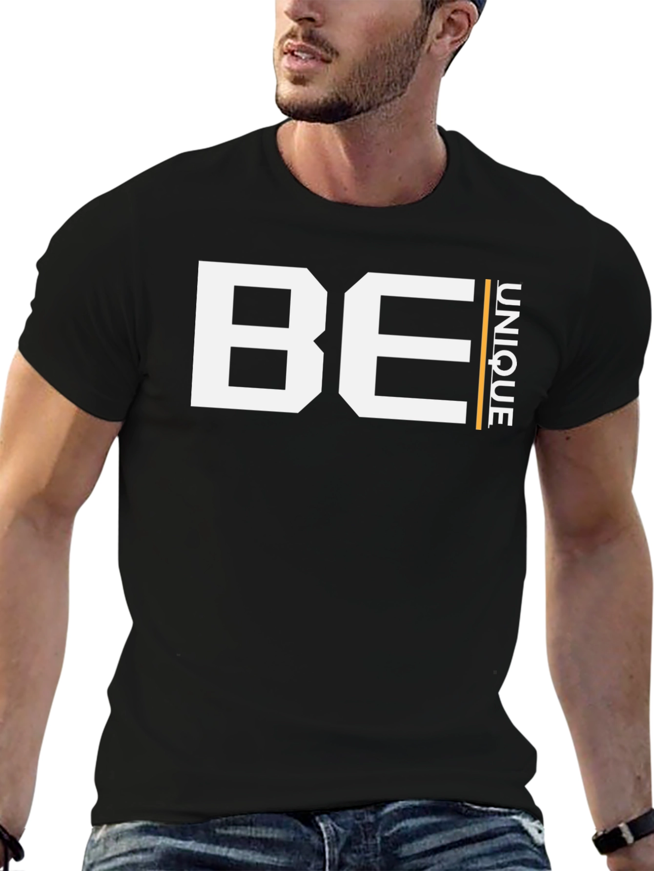 Be Unique Graphic Tee - Black