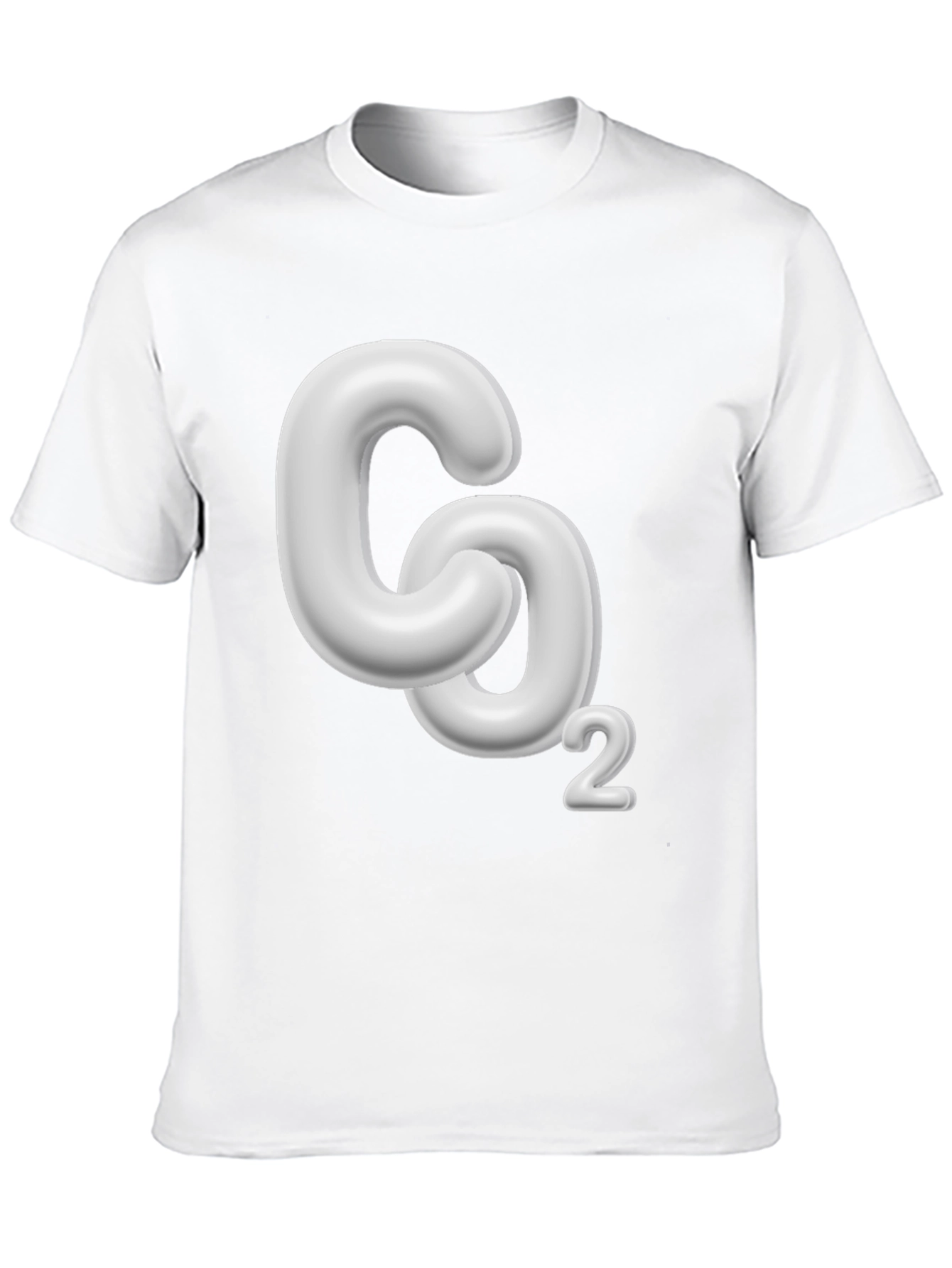 CO2 Molecule Graphic Black T-Shirt