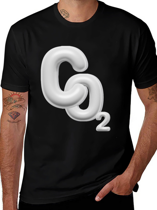 CO2 Molecule Graphic Black T-Shirt
