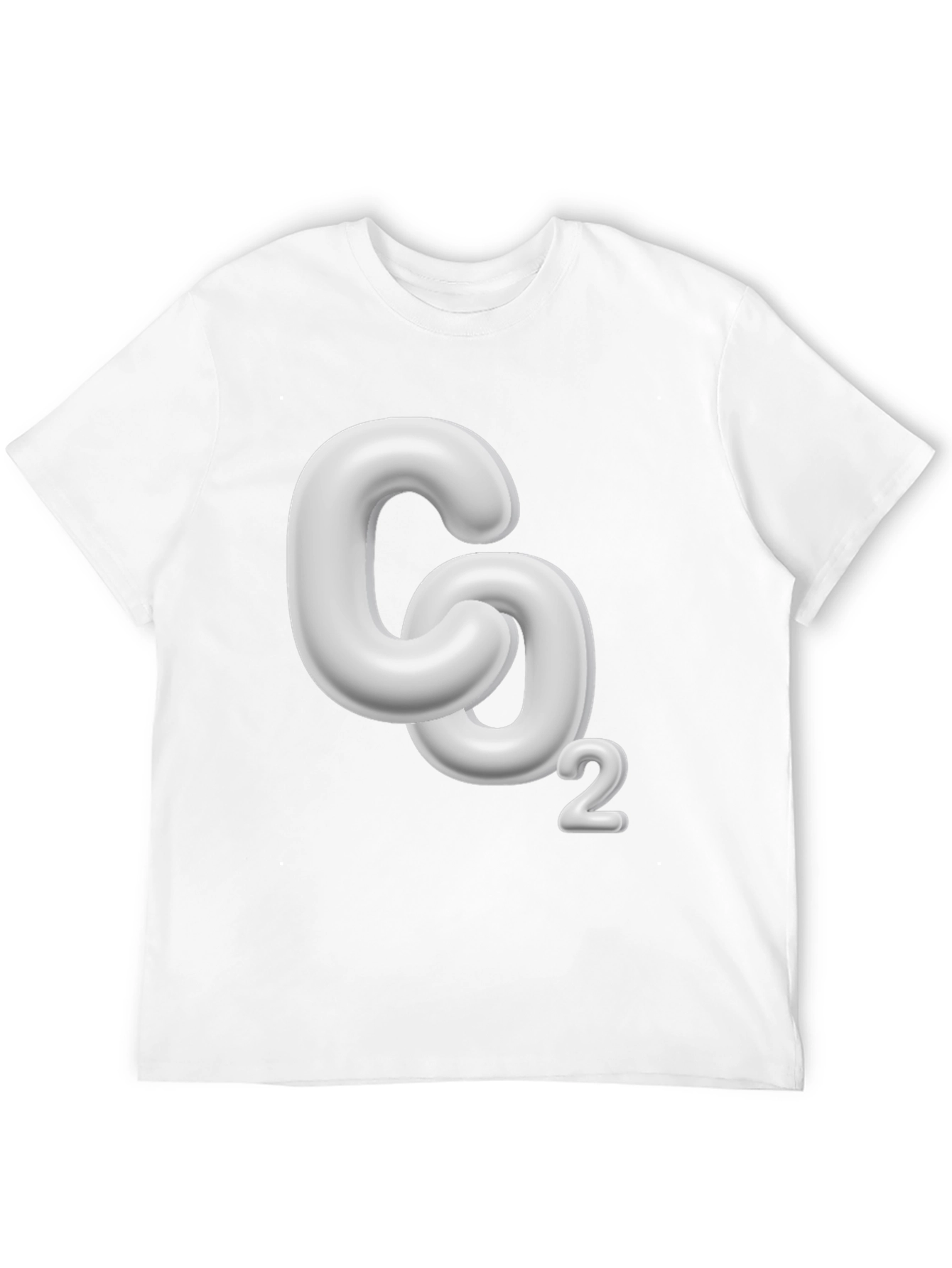 CO2 Molecule Graphic Black T-Shirt