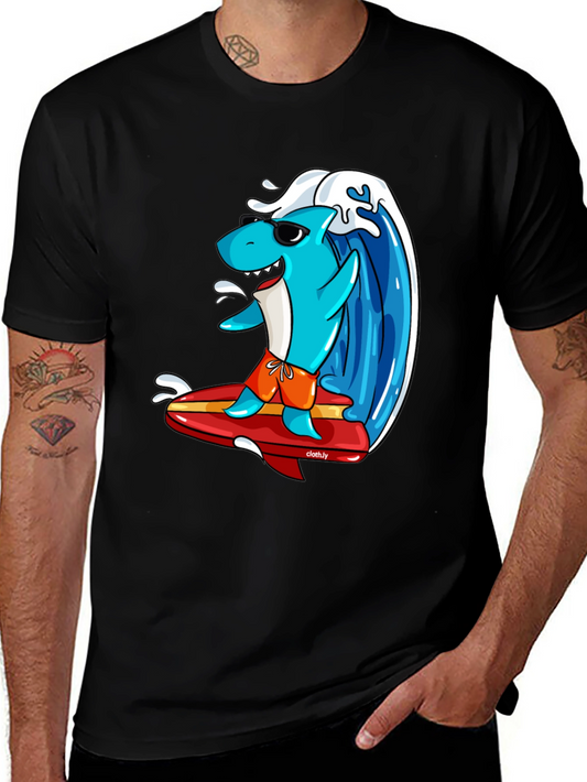 Surfing Shark Graphic Tee