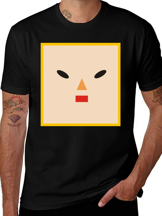 Minimalist Face Graphic Tee - Modern Streetwear