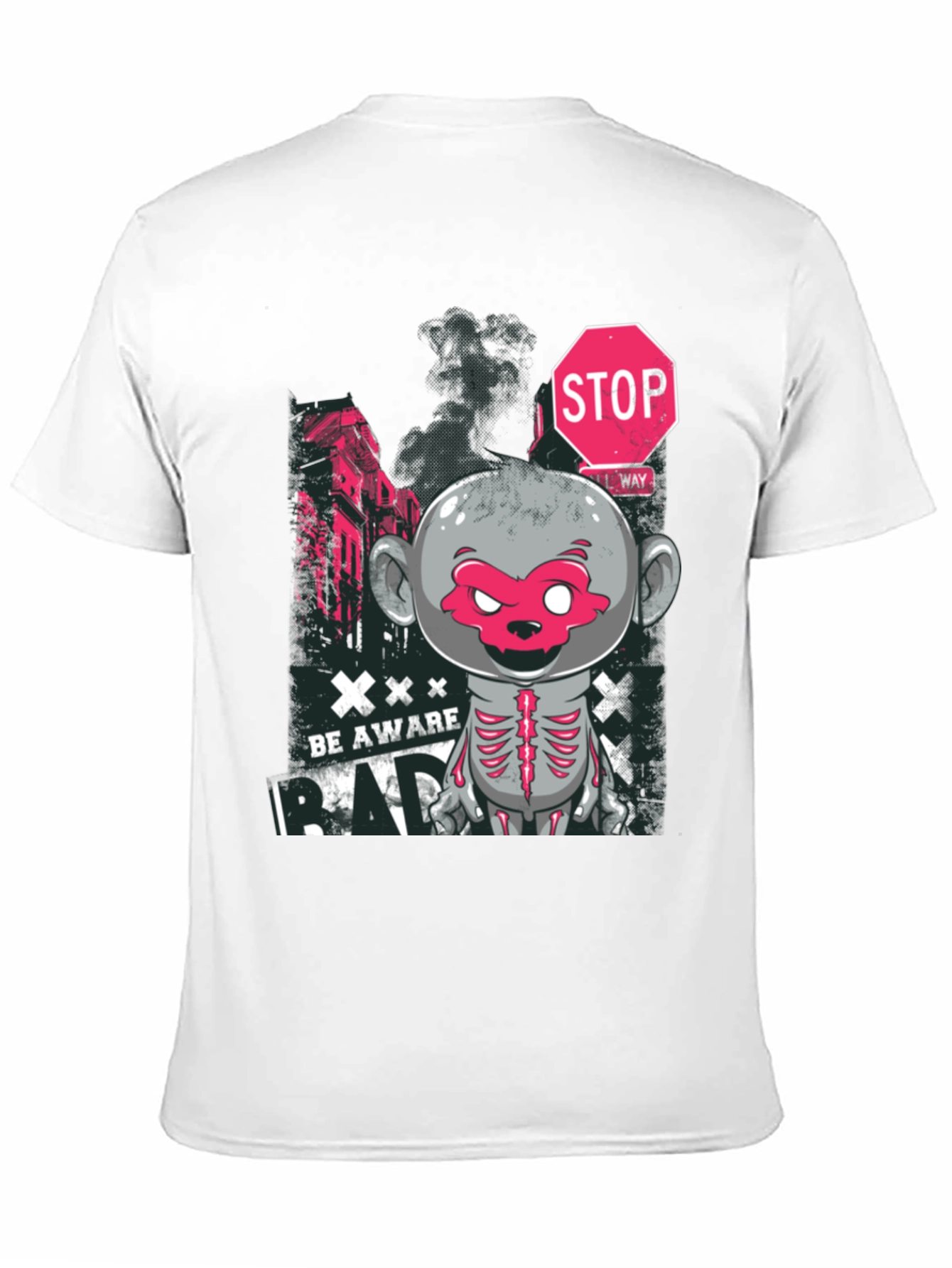 Be Aware Bad Monkey Graphic T-Shirt