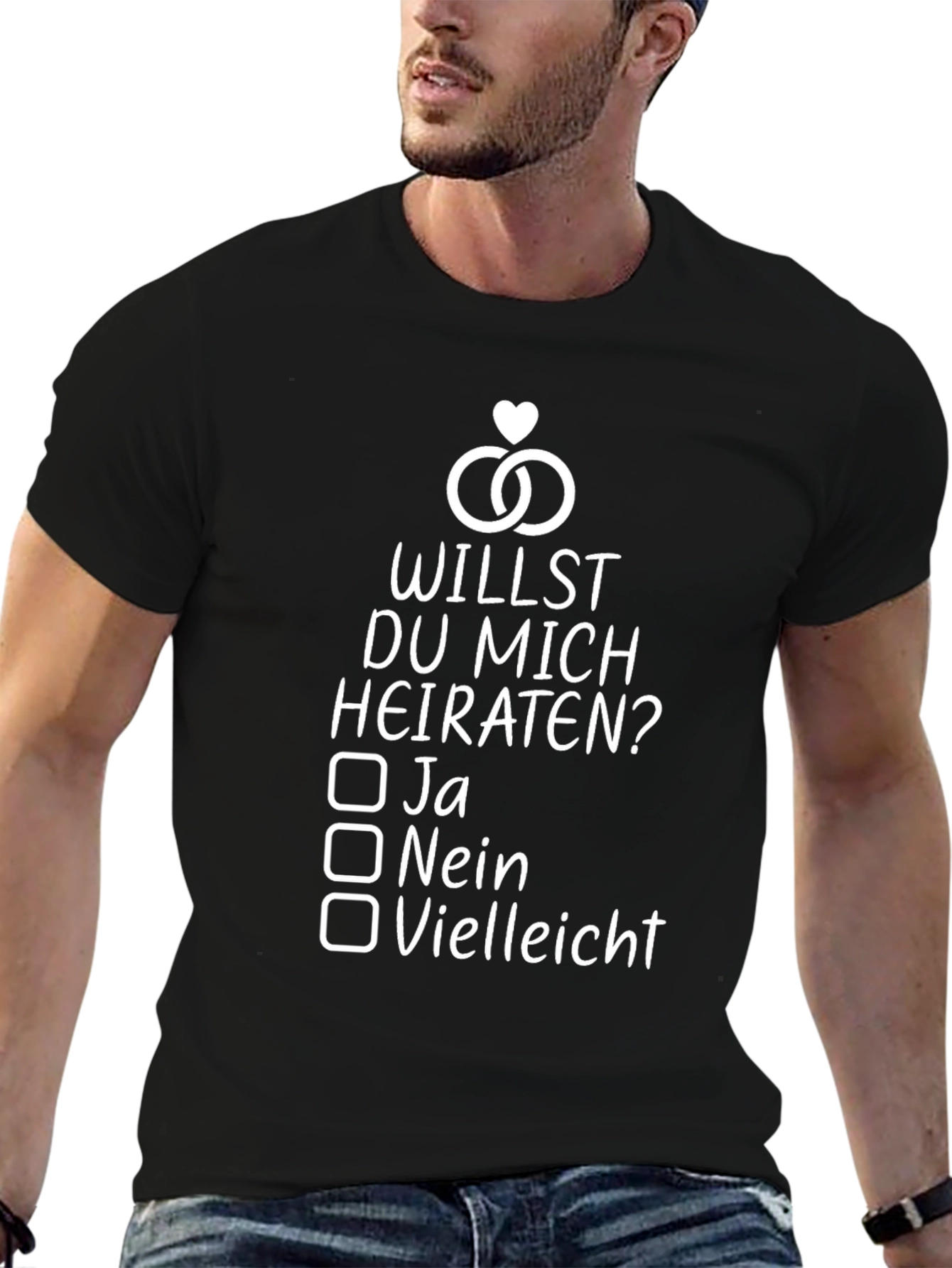 Willst Du Mich Heiraten T-Shirt - Proposal Shirt