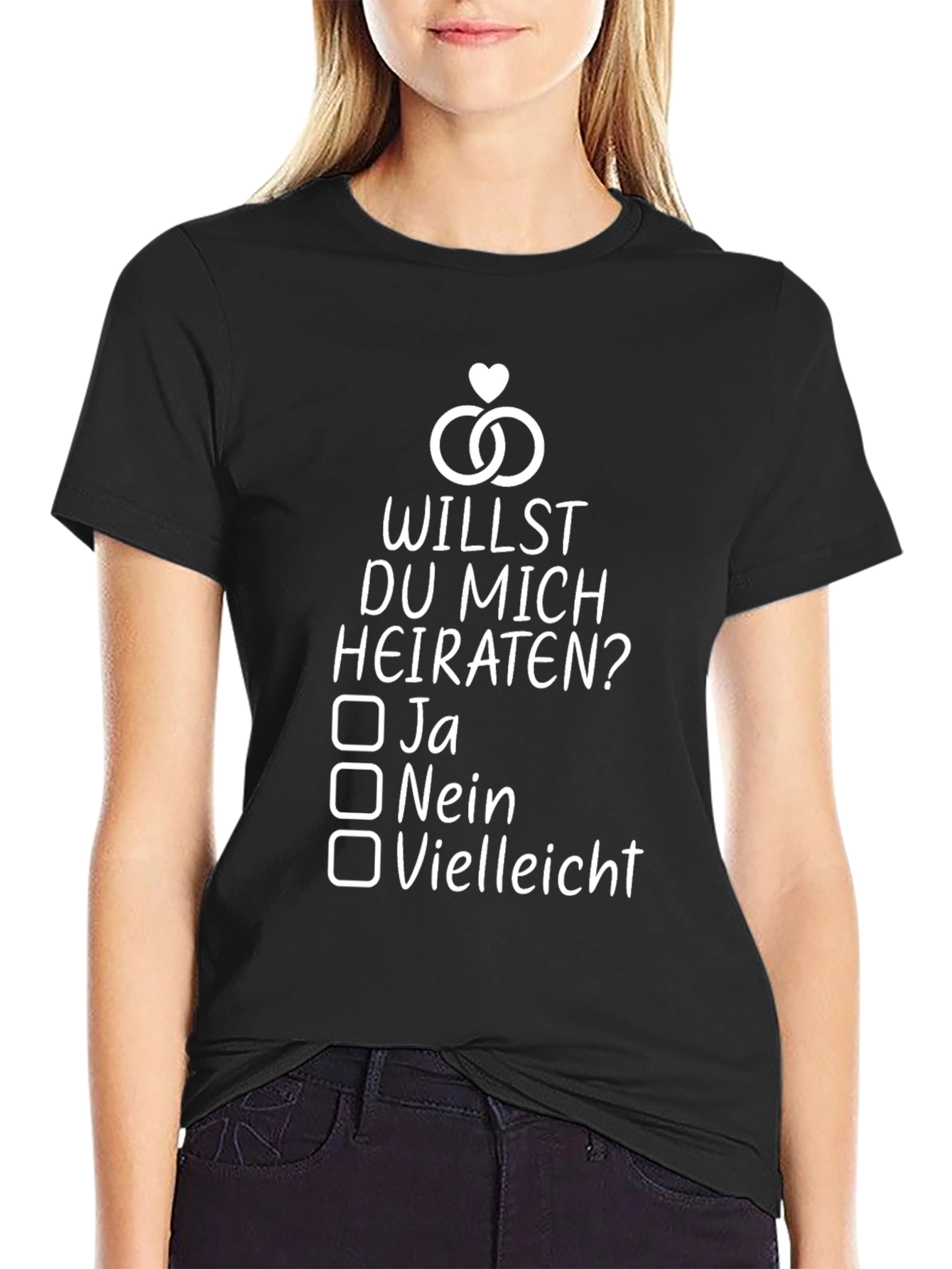 Willst Du Mich Heiraten T-Shirt - Proposal Shirt