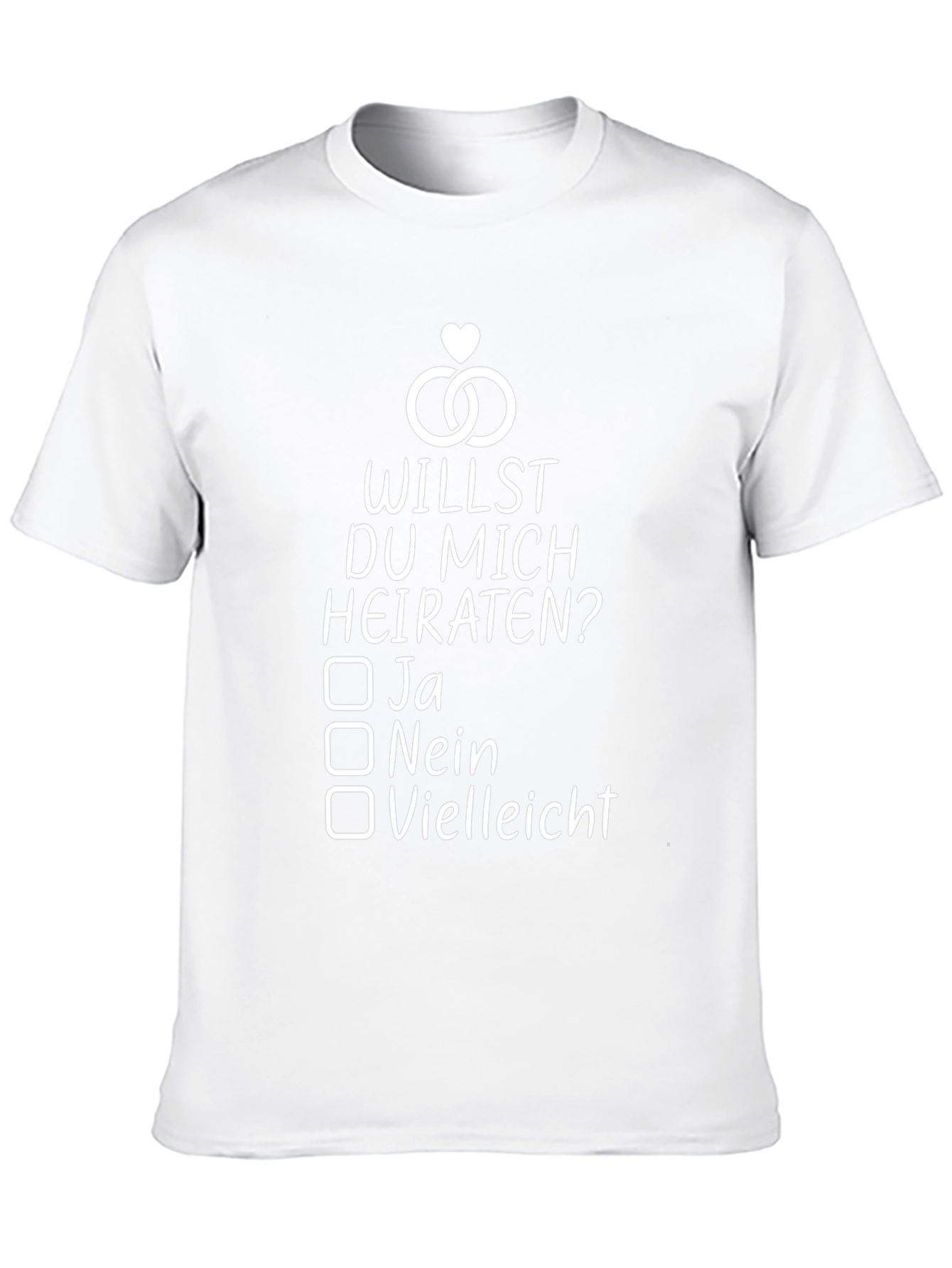 Willst Du Mich Heiraten T-Shirt - Proposal Shirt