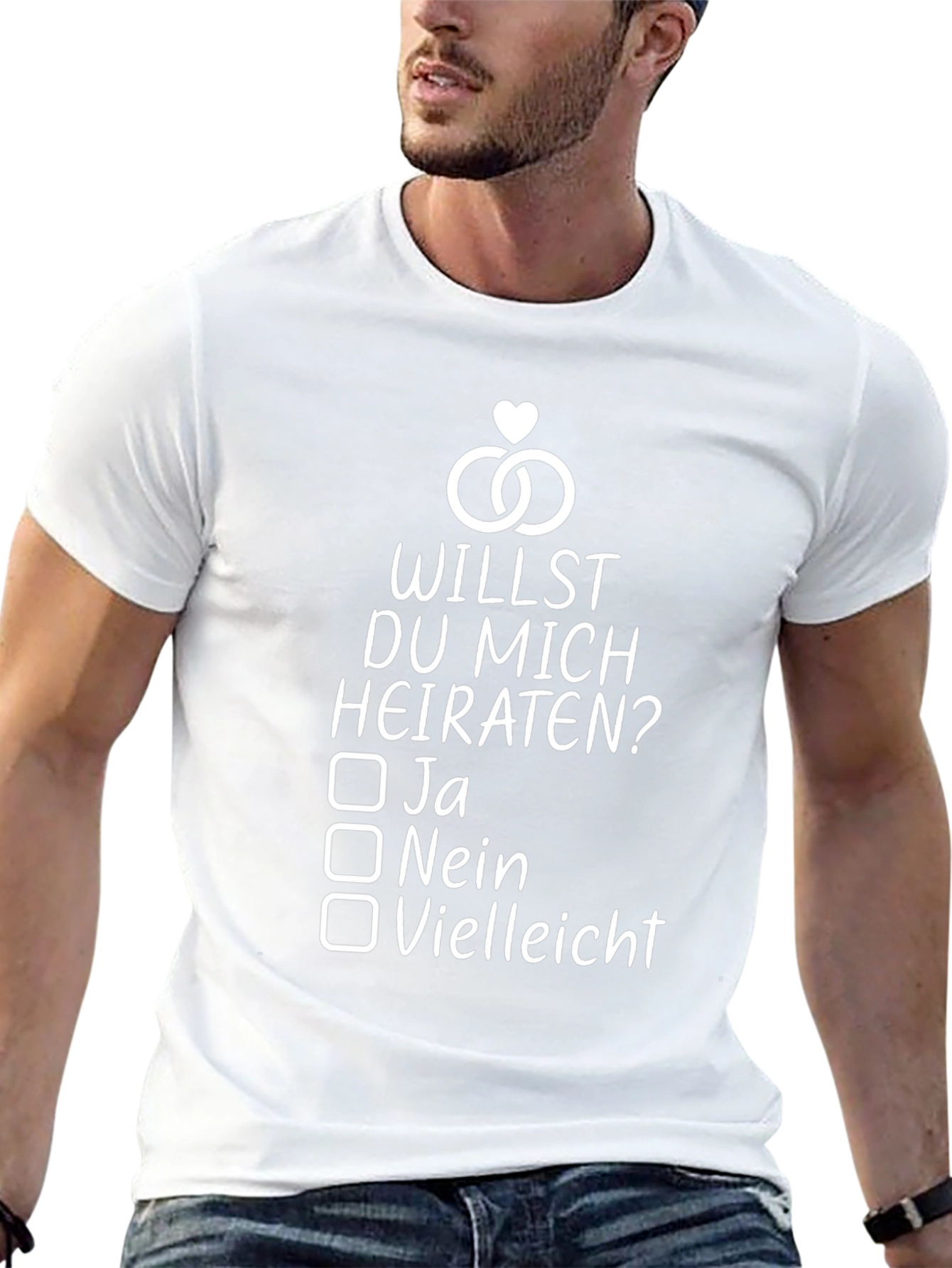 Willst Du Mich Heiraten T-Shirt - Proposal Shirt
