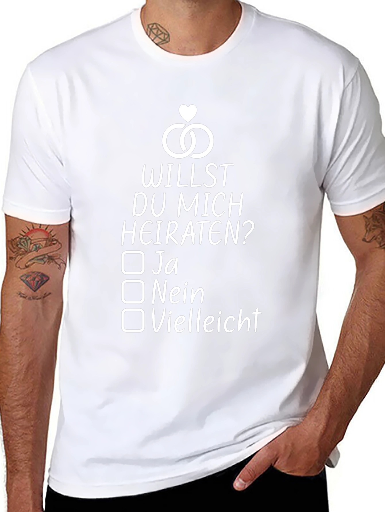 Willst Du Mich Heiraten T-Shirt - Proposal Shirt