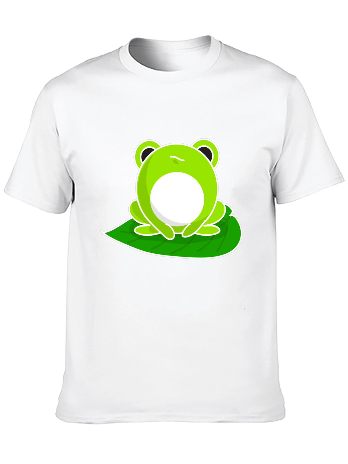 Funny Frog Graphic Tee - Black Cotton T-Shirt