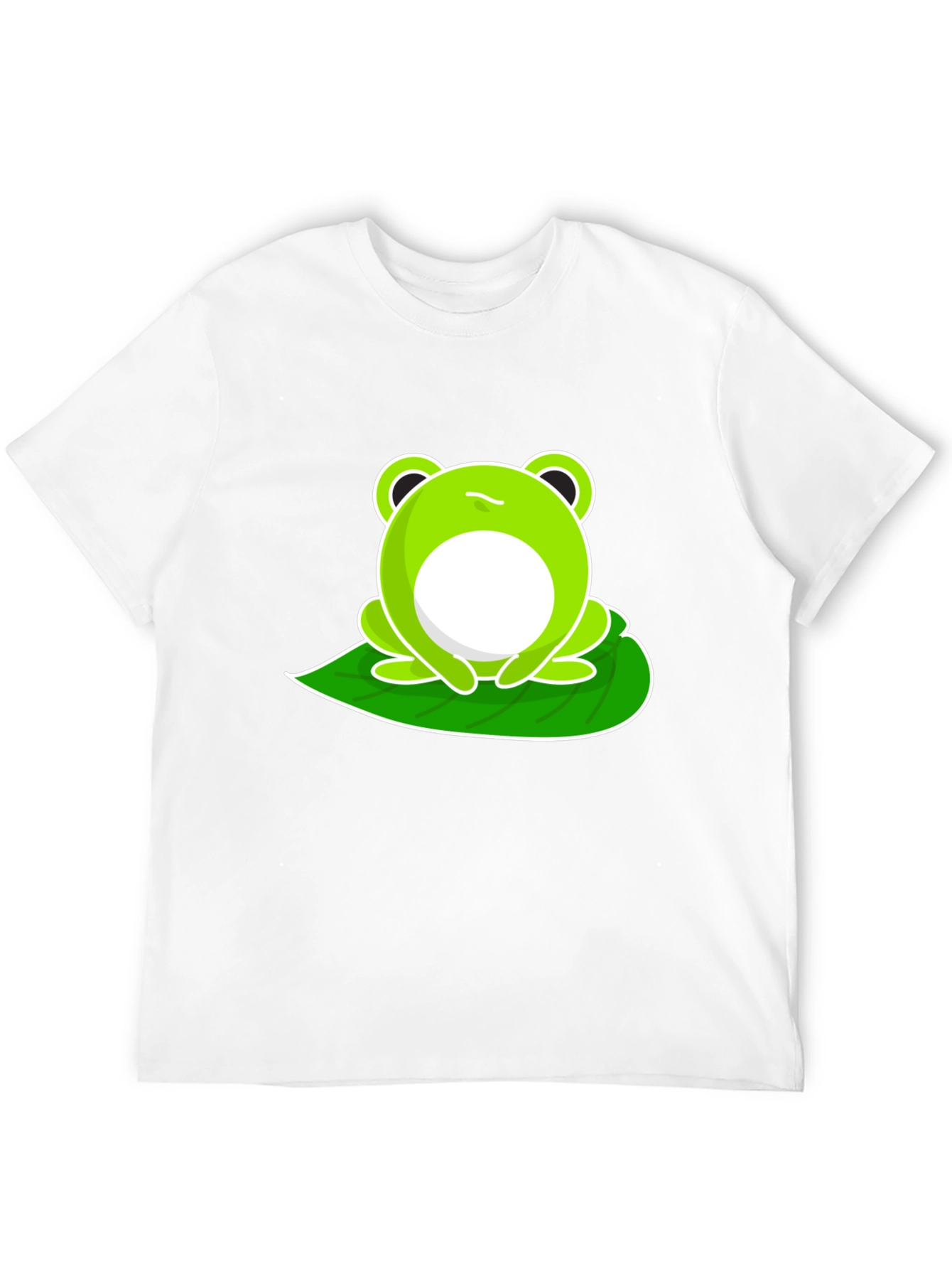 Funny Frog Graphic Tee - Black Cotton T-Shirt