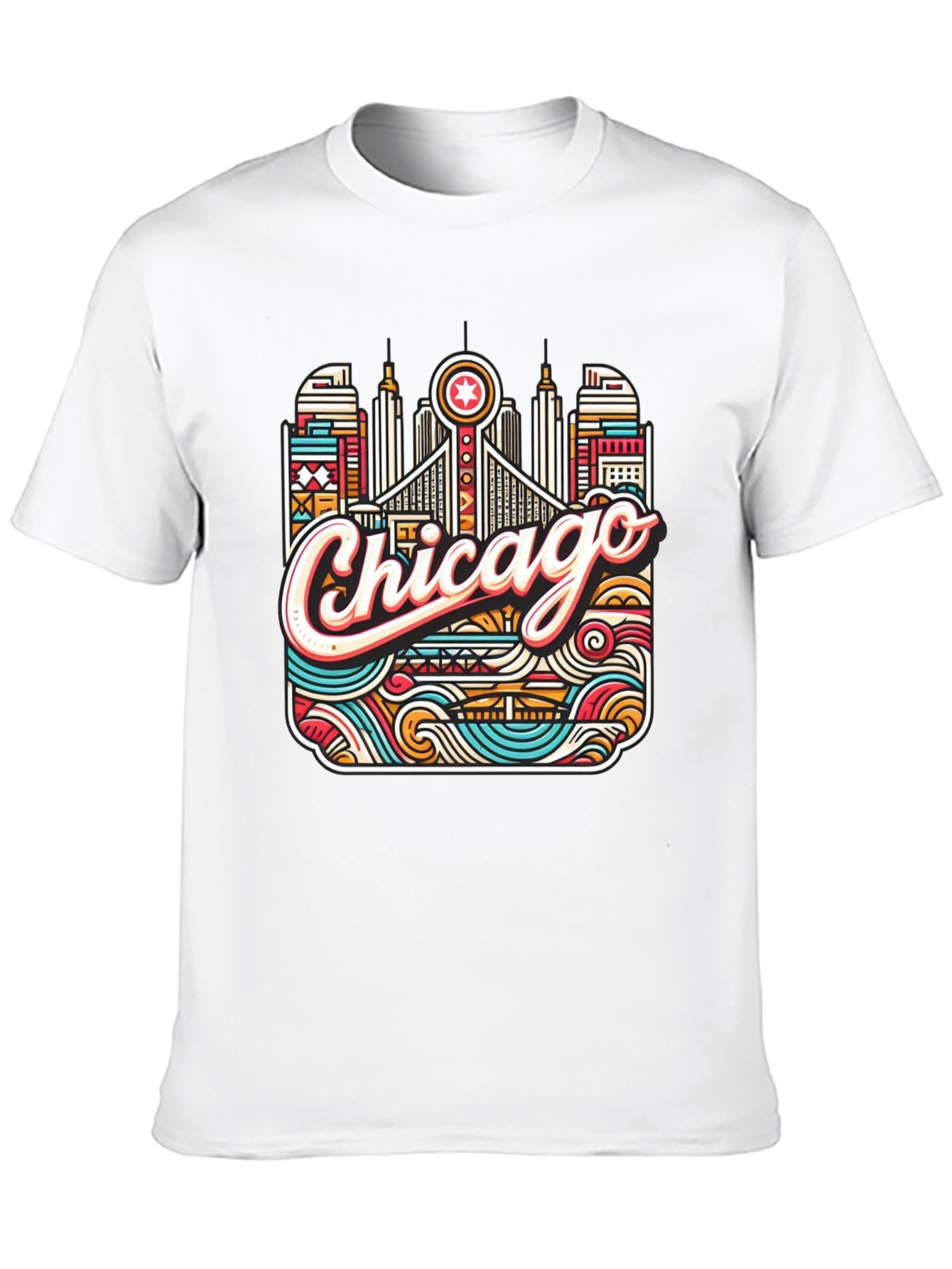 Chicago Graphic Tee - Mens Black T-Shirt