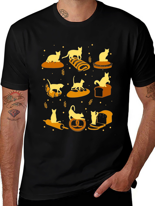 Cats on Bread T-Shirt - Novelty Graphic Tee