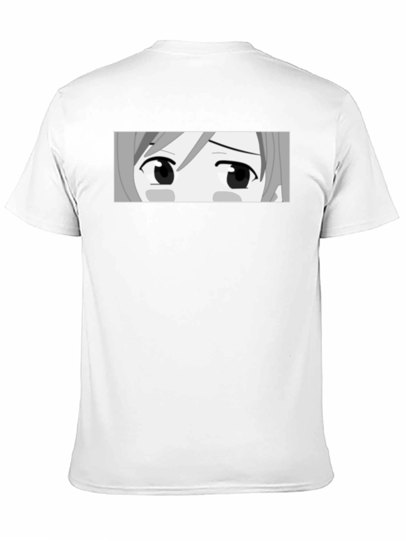 Anime Eyes Graphic Black T-Shirt