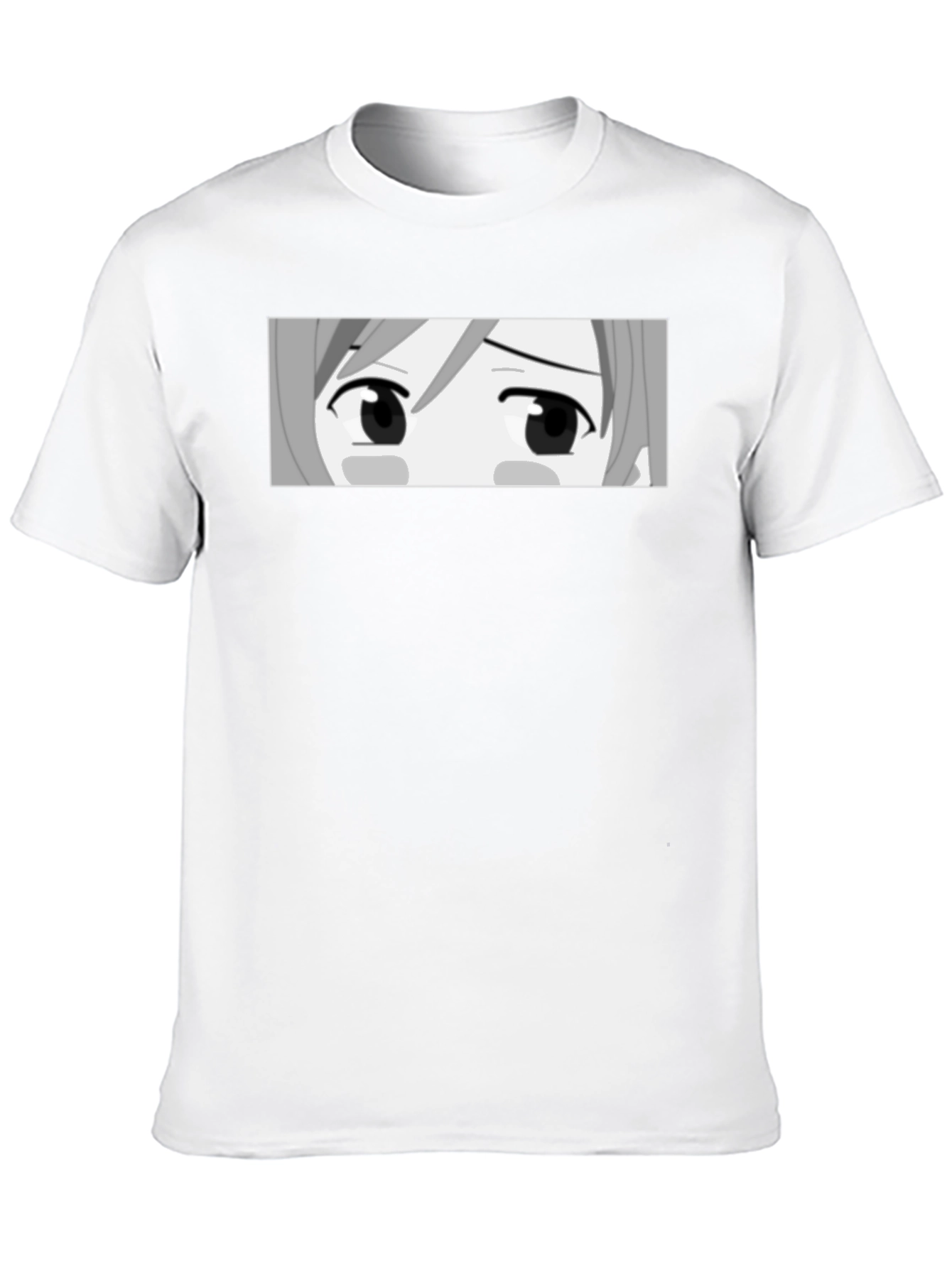 Anime Eyes Graphic Black T-Shirt