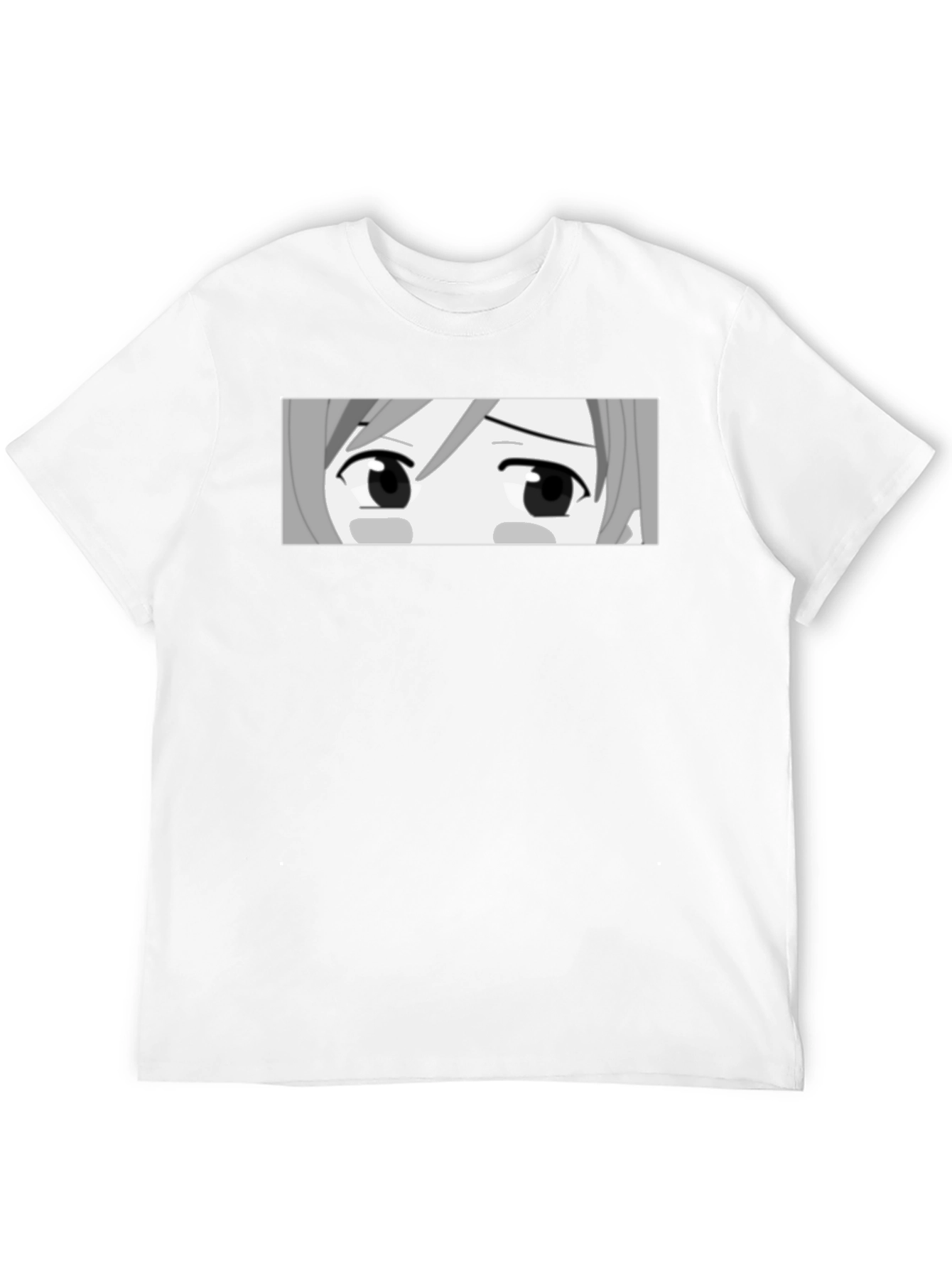 Anime Eyes Graphic Black T-Shirt