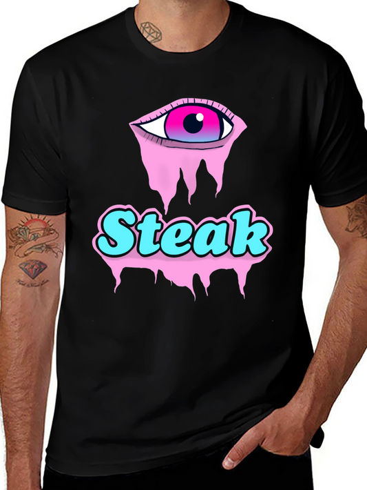 Steak Eye Graphic Tee - Funky Streetwear