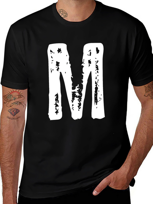 Bold M Graphic Tee - Unisex Black T-Shirt