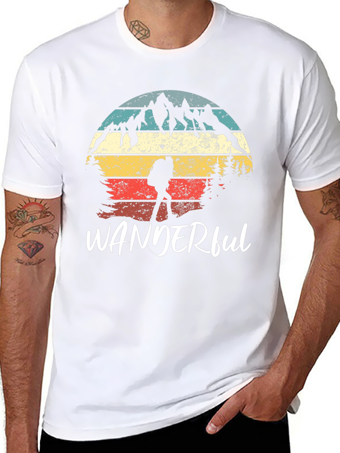 Wanderful Graphic Tee - Mountain Adventure Shirt