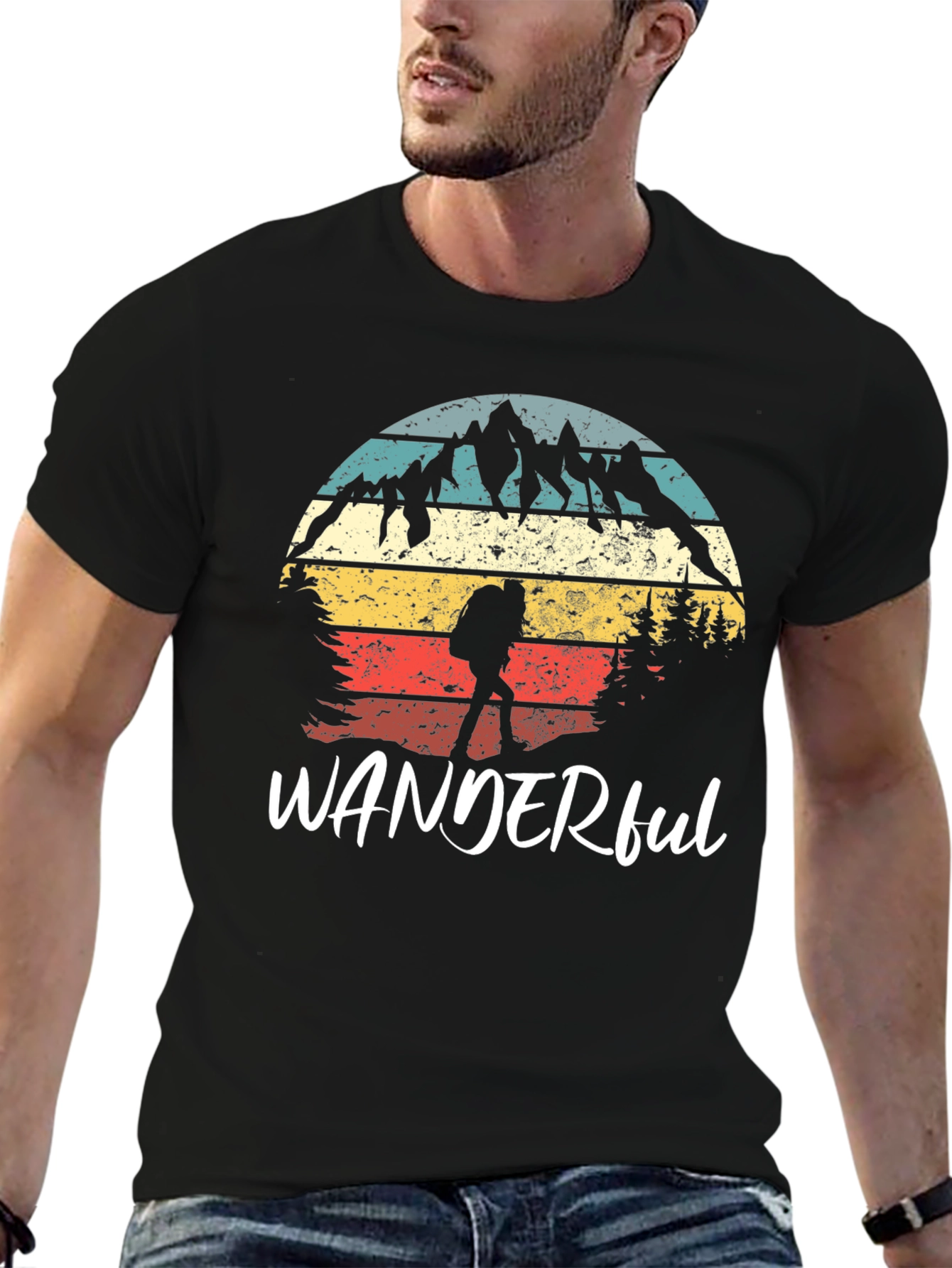 Wanderful Graphic Tee - Mountain Adventure Shirt