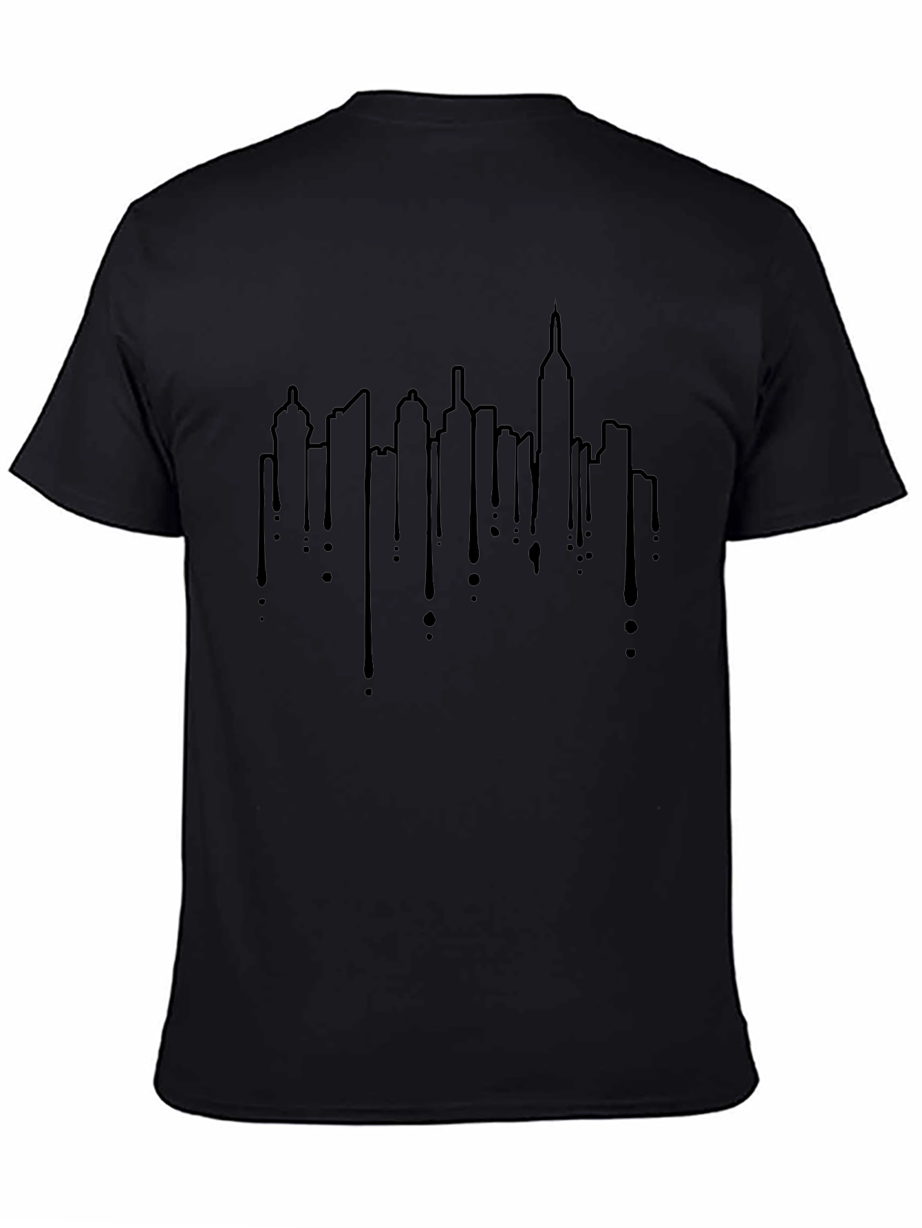 Urban Skyline Drip Graphic Tee