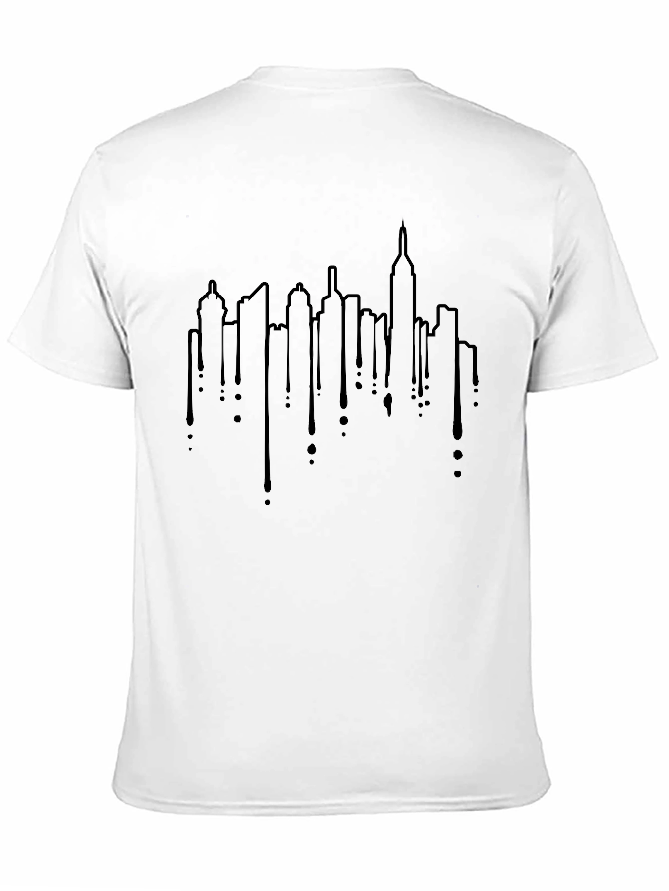 Urban Skyline Drip Graphic Tee