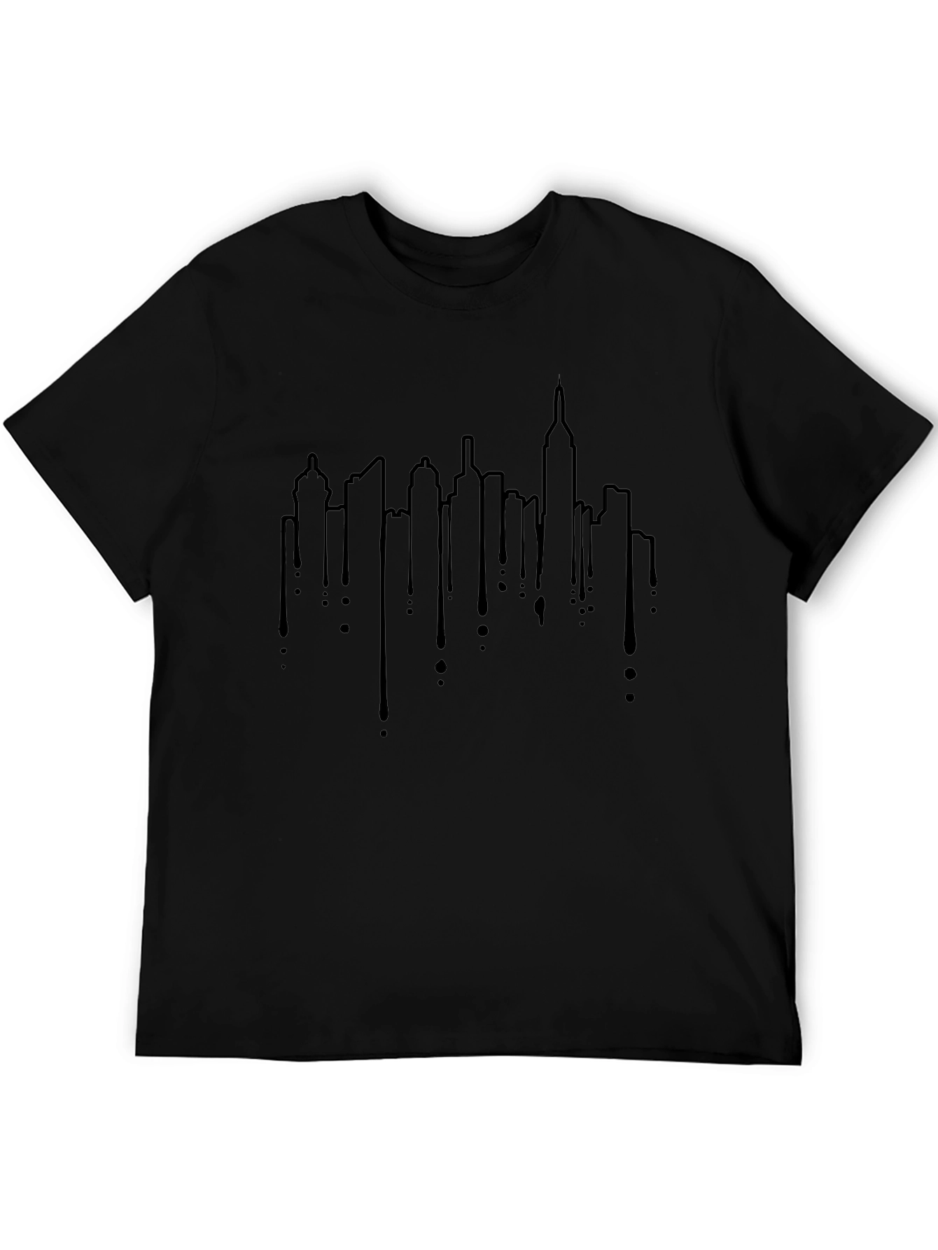 Urban Skyline Drip Graphic Tee
