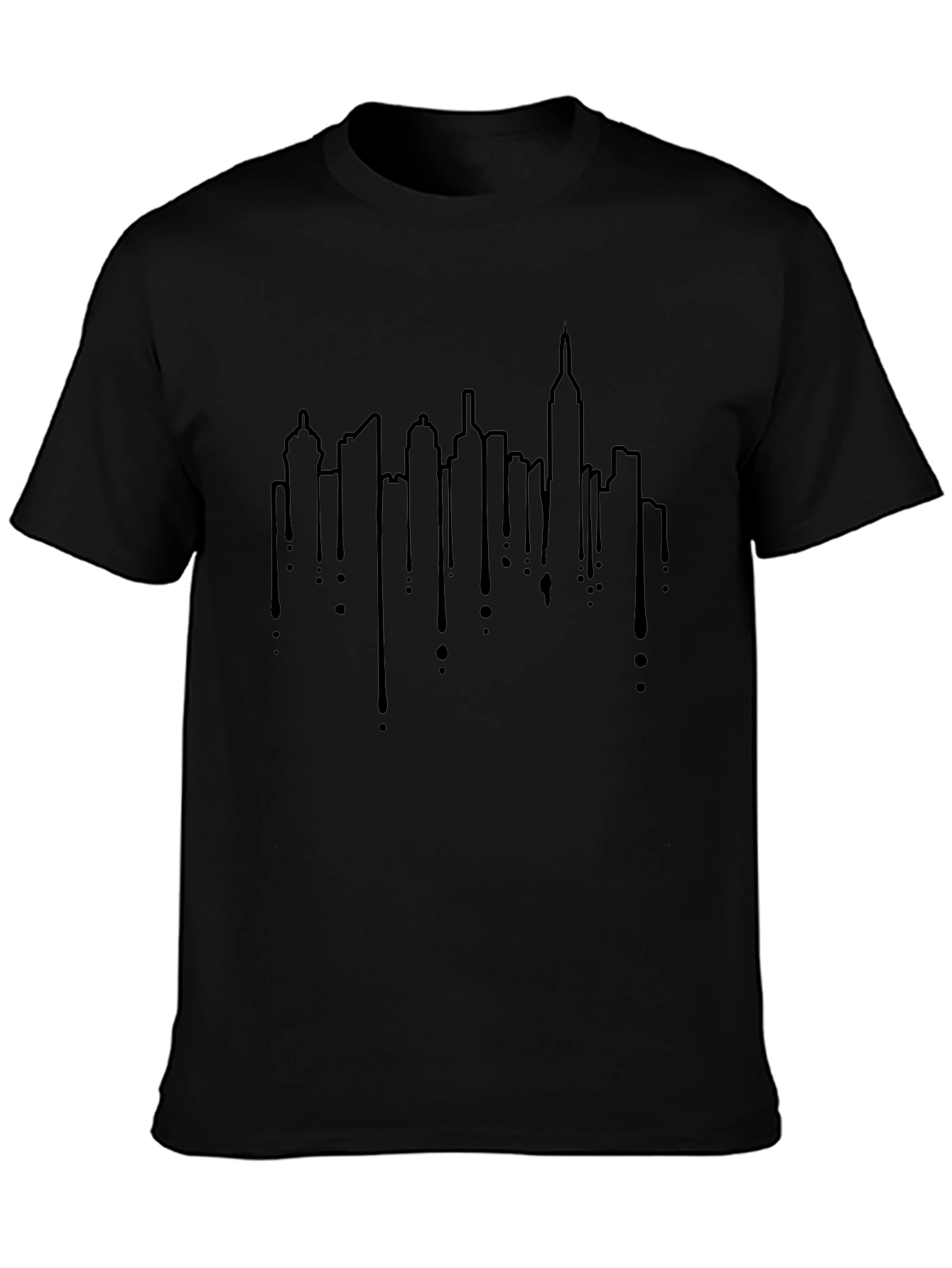 Urban Skyline Drip Graphic Tee